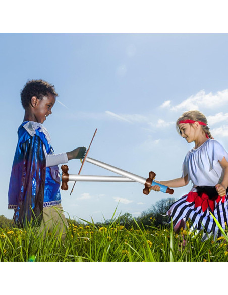 Juego de 12 Espadas Pirata Inflables CANIPHA 60 cm