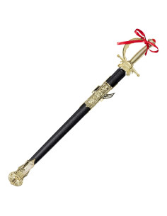 Espada de Disfraz Dorada Dress Up America con Funda 68,58 cm