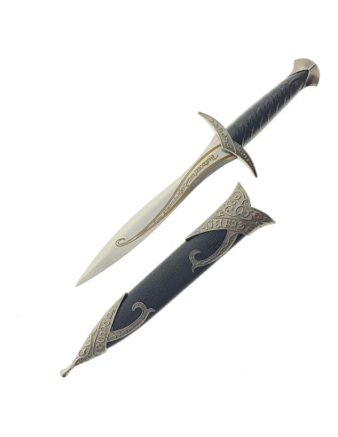 Daga Élfica Medieval LKOQO 27,94 cm Acero Inoxidable Negro