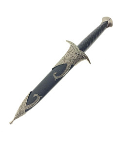 Daga Élfica Medieval LKOQO 27,94 cm Acero Inoxidable Negro 2