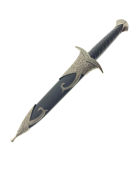 Daga Élfica Medieval LKOQO 27,94 cm Acero Inoxidable Negro