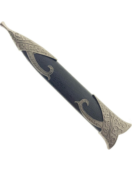 Daga Élfica Medieval LKOQO 27,94 cm Acero Inoxidable Negro