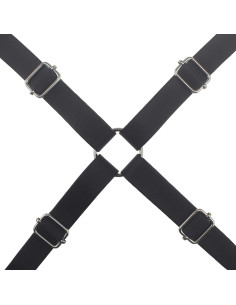 Funda de pistola ajustable Coolcoco de cuero sintético negra 2