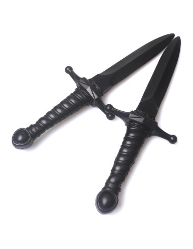 Daga de espuma Hoappa negra 38,1 cm - Paquete de 2