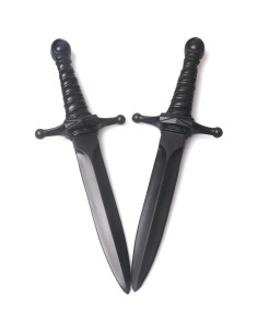 Daga de espuma Hoappa negra 38,1 cm - Paquete de 2 2