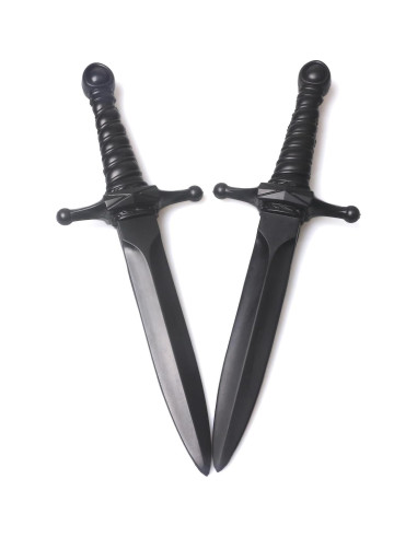 Daga de espuma Hoappa negra 38,1 cm - Paquete de 2