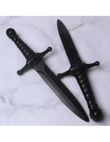 Daga de espuma Hoappa negra 38,1 cm - Paquete de 2