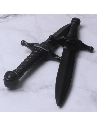 Daga de espuma Hoappa negra 38,1 cm - Paquete de 2