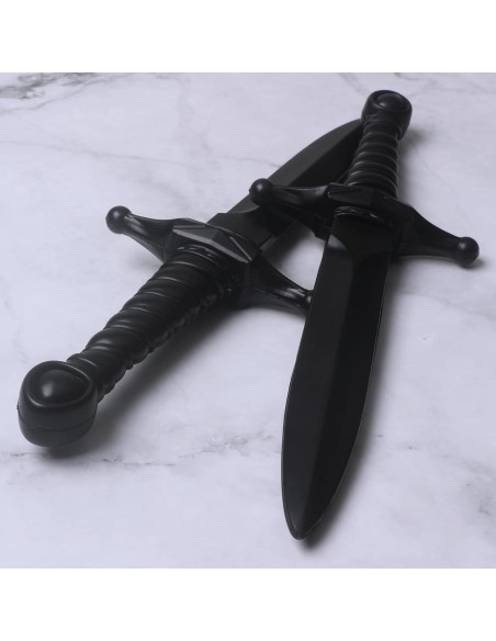 Daga de espuma Hoappa negra 38,1 cm - Paquete de 2