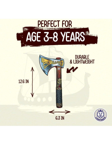 Hacha Vikinga de Espuma Liontouch para Niños 3-10 Años