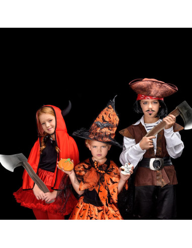 4 Hachas de Espuma Cotiny para Disfraz Halloween 29x12.5cm