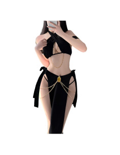 Traje de Cosplay Egipcio Paloli para Mujeres con Top y Falda