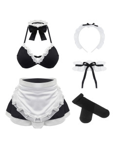 Disfraz de Sirvienta Maid Outfit Anime Cosplay Lencería Mujer