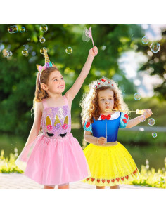 Disfraz de Princesa y Supergirl Jeowoqao para Niñas 3-6 Años 2