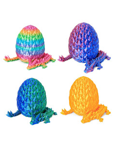 4 Huevos de Dragón 3D ONEVIVE con Sorpresa Infantil