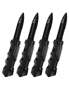 Cuchillo Retráctil de Truco Boao 4 Piezas para Halloween