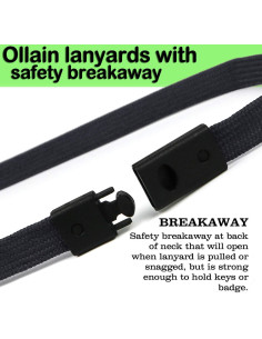 Cintas de Identificación Ollain 50 Piezas Negro 86.36 cm 2