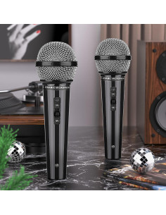 Facmogu 2 Micrófonos Falsos de Plástico para Niños 2