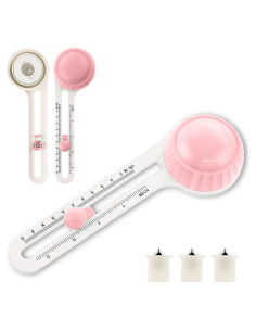 Cortador de Círculos Ajustable Andibro para Papel 10-32cm Rosa