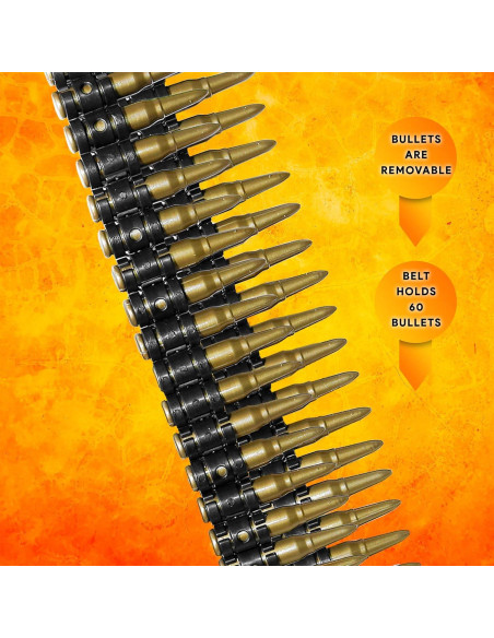 Cinturón de Balas Falsas Skeleteen 152 cm Accesorios Disfraz