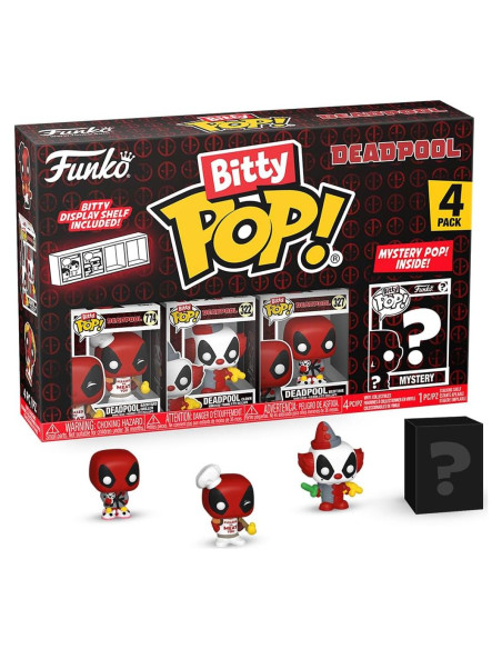 Funko Bitty POP! Deadpool 4-Pack + Figura Misteriosa 2.3 cm