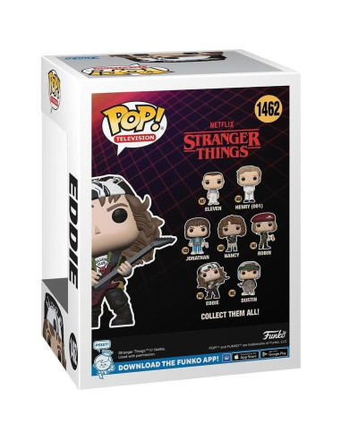 Funko Pop! Stranger Things Eddie con Guitarra - Figura 9.5 cm