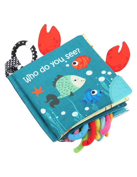 Libro de Tela Interactivo Bebé Mondo Océano 0-18 Meses