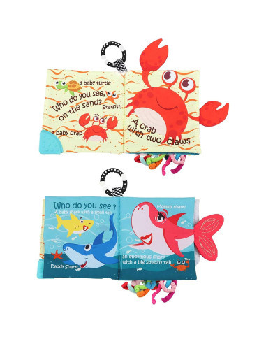 Libro de Tela Interactivo Bebé Mondo Océano 0-18 Meses