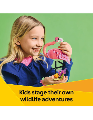 LEGO Creator 3 en 1 Animales Salvajes Flamenco Rosa 288 Piezas