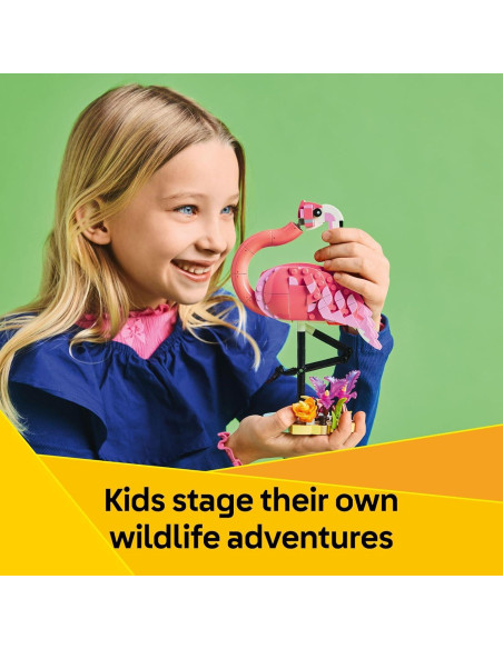 LEGO Creator 3 en 1 Animales Salvajes Flamenco Rosa 288 Piezas