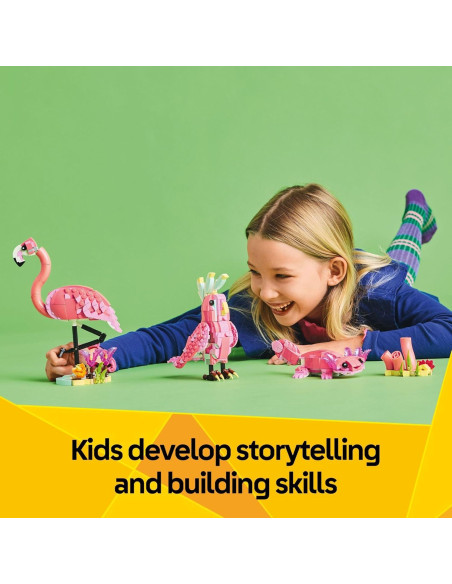 LEGO Creator 3 en 1 Animales Salvajes Flamenco Rosa 288 Piezas