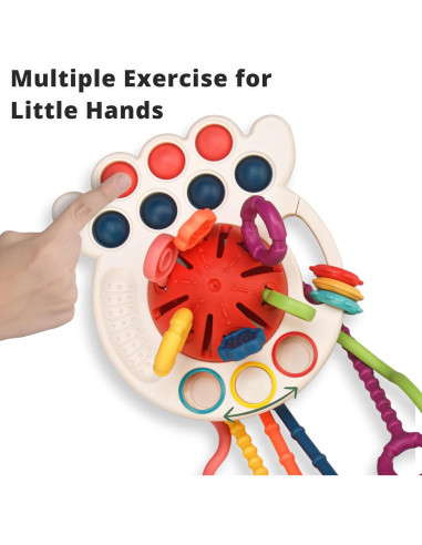 Juguete Sensorial Montessori Tiyol Pulpo 11.99x13.49cm