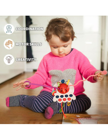 Juguete Sensorial Montessori Tiyol Pulpo 11.99x13.49cm