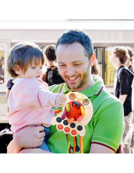 Juguete Sensorial Montessori Tiyol Pulpo 11.99x13.49cm