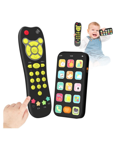 Juego de Teléfono de Juguete KALUYA Control Remoto Negro