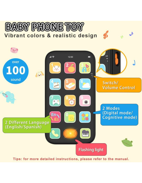 Juego de Teléfono de Juguete KALUYA Control Remoto Negro