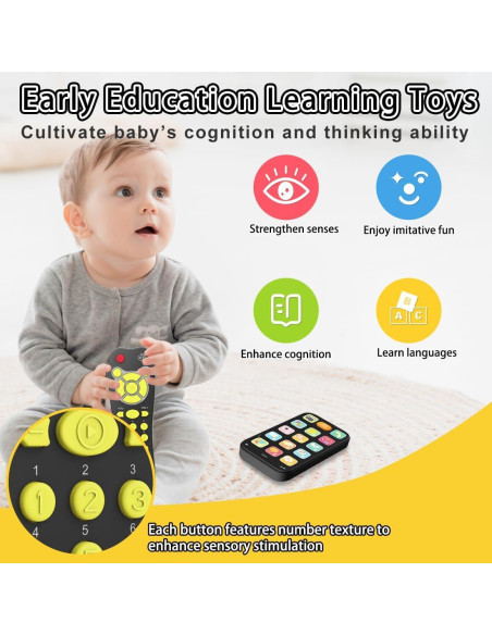 Juego de Teléfono de Juguete KALUYA Control Remoto Negro