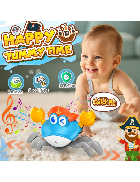 Cangrejo Musical para Gatear HCHILDHOOD 6-12 Meses Cangrejo Musical para Gatear HCHILDHOOD 6-12 Meses