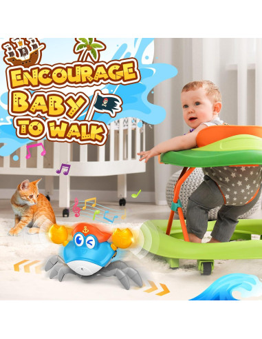 Cangrejo Musical para Gatear HCHILDHOOD 6-12 Meses