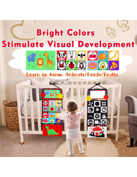 Espejo Tummy Time Bebés Thremhoo con Libro Sensorial