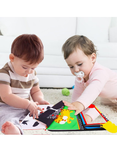 Espejo Tummy Time Bebés Thremhoo con Libro Sensorial