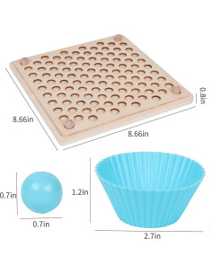 Juego de Clasificación de Colores y Formas QZMTOY - Juguete Montessori 2