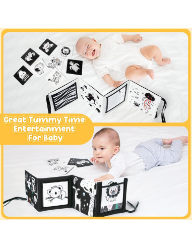 Juguetes para Bebés URMYWO en Blanco y Negro 0-12 Meses