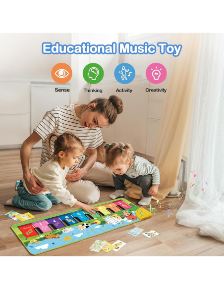 Alfombra de Piano Foki para Niños 0-5 Años 99.8x35.8cm