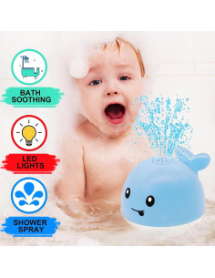 Juguete de Baño Ballena PARHILYAR Iluminado 12,7 cm 2