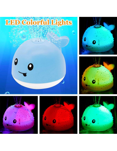 Juguete de Baño Ballena PARHILYAR Iluminado 12,7 cm