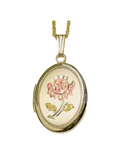Collar Locket Personalizado Oro Relleno 14K PicturesOnGold 1.9x2.5cm