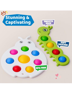 LiKee Fidget Popper Juguete Sensorial 2 Piezas 10+ Meses 2