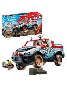 Juego de Coche de Rally Playmobil 74 Piezas con Figura