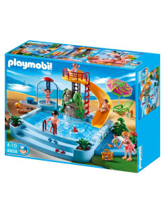 Set de Construcción Playmobil 4858 Piscina con Tobogán